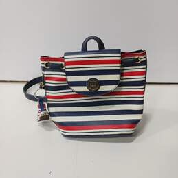 Tommy Hilfiger Mini Striped Pattern Backpack Handbag