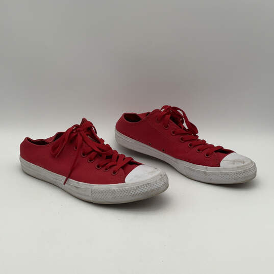 Unisex Chuck Taylor All Star II OX Red Lace-Up Sneaker Shoes Size M10 W12 image number 5