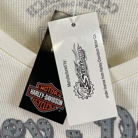 Harley-Davidson Ivory Long Sleeve Thermal - Size Medium image number 3