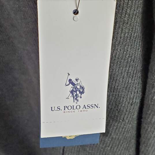 US Polo Assn. Men Grey Quarter Sweatshirt 3XLT NWT image number 5