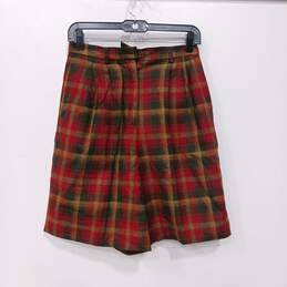 Pendleton Petite Women's Plaid Wool Shorts Size 8