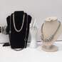 Bundle of Assorted Silver Tone Fashion Costume Jewelry image number 4