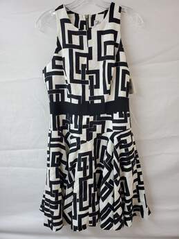 Milly of New York Black & White Sleeveless Dress Size 8