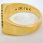 Men's Vintage 10K Yellow Gold 0.06 CT Diamond Harnischfeger Ring 9.7g image number 5