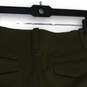 Womens Green Flat Front Flap Pocket Cargo Shorts Size 12P image number 4