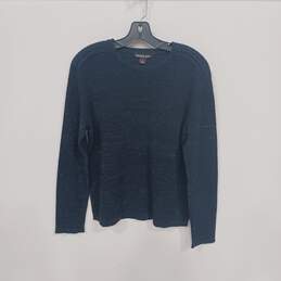 Michael Kors Blue Knit Pullover Sweater Women's Size L