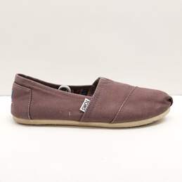 Toms Women's Classic Canvas Grey Slip On Shoes Size 9