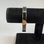 Designer Vera Bradley Gold-Tone Black Enamel Round Shape Bangle Bracelet image number 1