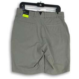 NWT Nike Mens Gray Flat Front Slash Pocket Standard Fit Golf Chino Shorts Size M alternative image