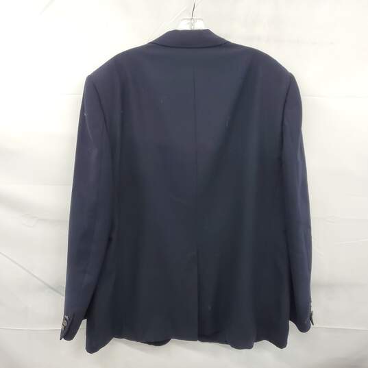 Christian Dior Monsieur Navy Blue Blazer Jacket Men's Size 48 - AUTHENTICATED image number 2