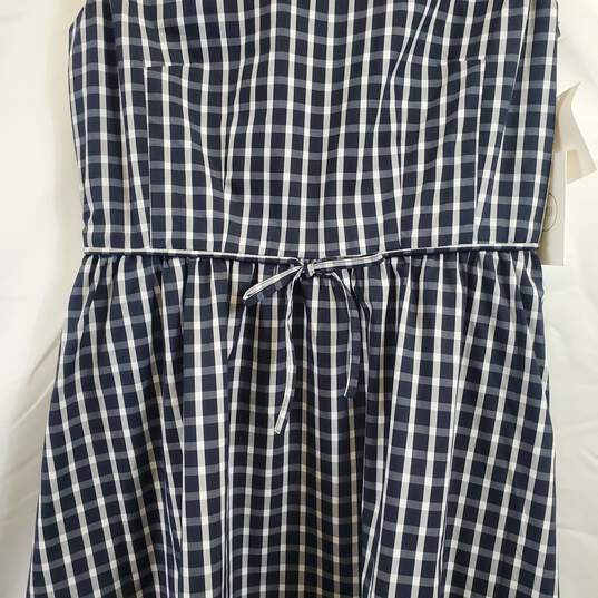 1901 Women Navy Check Dress Sz 8 NWT image number 4