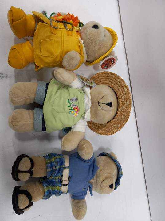 Bundle of 9 Assorted Starbucks Bearista Collectible Teddy Bears image number 3