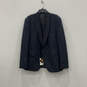 NWT Mens Navy Blue Long Sleeve Single Breasted One Button Blazer Size 48R image number 1