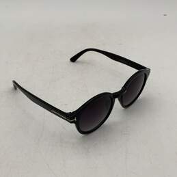 Tom Ford Mens Black Lens Full Rim Round Sunglasses With Red Blue Striped Case alternative image