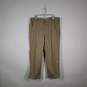 Mens Regular Fit Slash Pockets Flat Front Chino Pants Size 40x32 image number 1