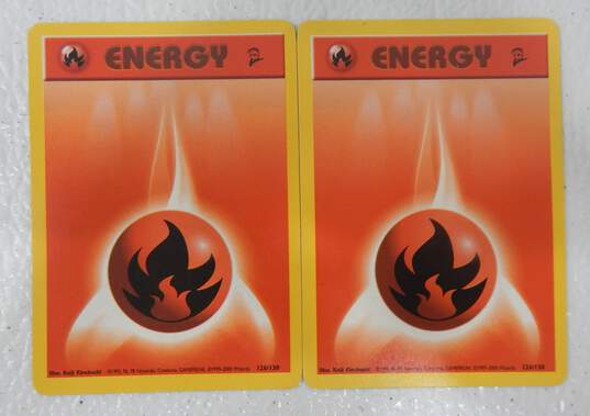 Pokémon TCG Vintage Fire Energy Lot Of 50 Cards Base Set - Neo image number 3