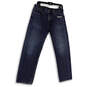 Mens Blue Denim Medium Wash Pockets Stretch Straight Leg Jeans Size 32/32 image number 4