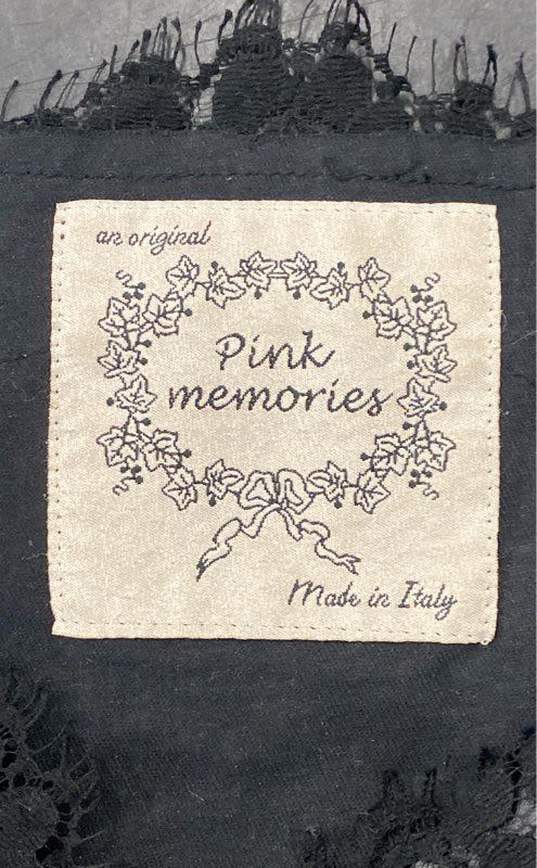 Pink Memories Women's Black Leather Mini Dress- XS image number 3