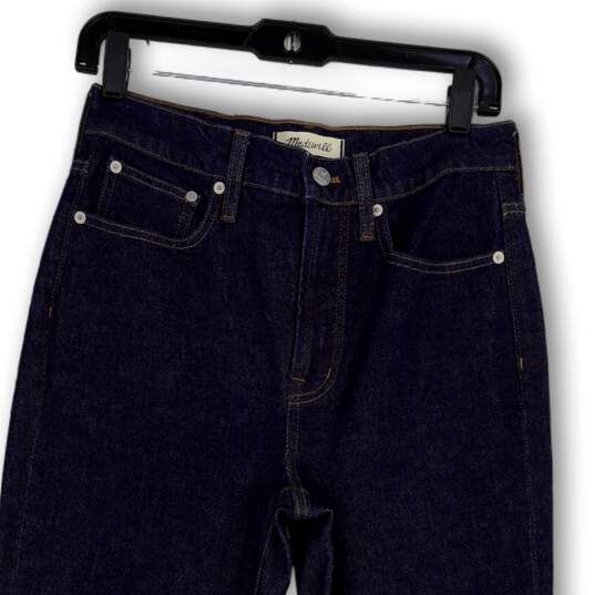 Womens Blue Denim Medium Wash Stretch Pocket Skinny Leg Jeans Size 28 image number 3