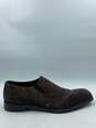 Authentic Prada Brown Square-Toe Loafers M 10 image number 1