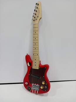 FAO Schwarz Child's Red Mini Electric Guitar