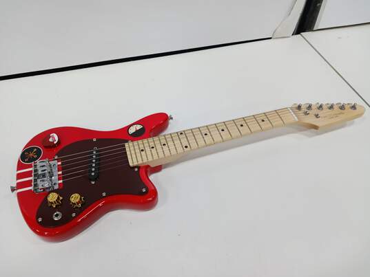 FAO Schwarz Child's Red Mini Electric Guitar image number 3