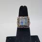 MLC Sterling Silver Moonstone Sz 6 1/2 Ring 9.7g image number 1