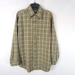 Pendleton Men Multicolor Plaid Wool Button Up Shirt Sz M