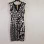 Caché Women Black/White Graphic Dress M NWT image number 2