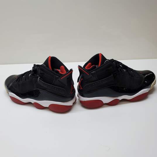 Nike Air Jordan 6 Rings Bred Black Varsity Red White Size 9.5 image number 7