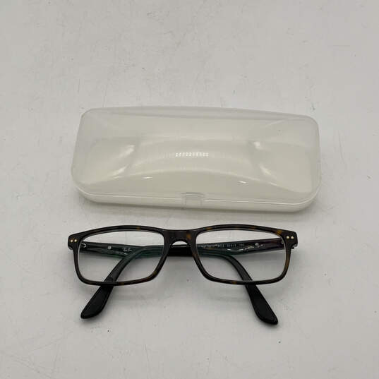 Womens RB 5277 Black Brown Prescription Rectangular Eyeglasses With Case image number 1
