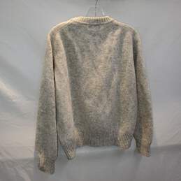 Heather Tweed Wool Shetland Pullover Sweater Size L alternative image