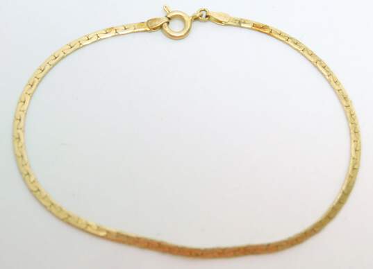 14K Yellow Gold Fancy Chain Bracelet 2.6g image number 3