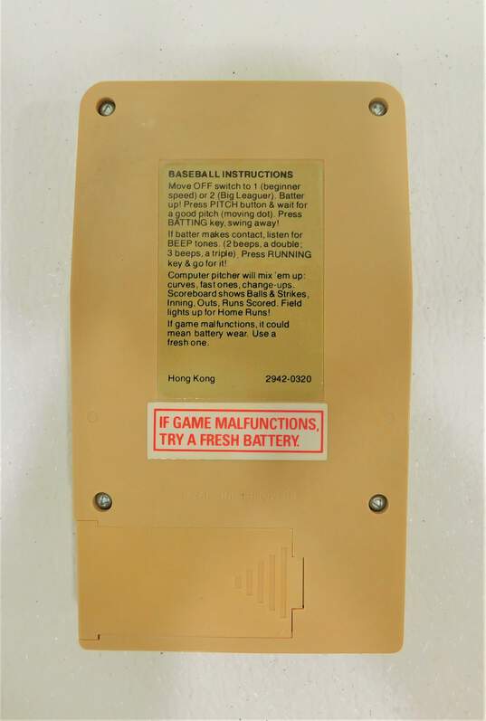 Vintage Mattel Classic Baseball Handheld Electronic Game Works 1978 image number 3