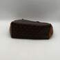 Michael Kors Womens Brown Signature Print Inner Pocket Zipper Tote Bag Purse image number 2
