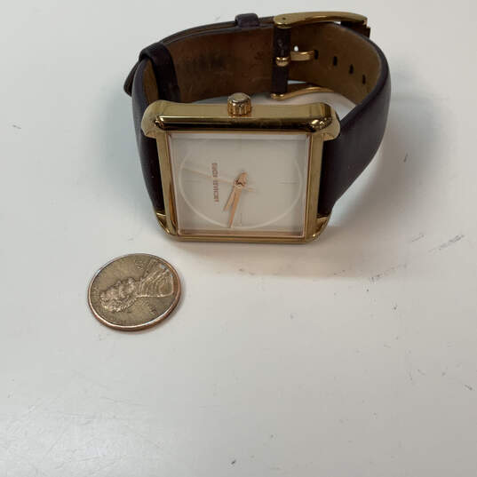 Designer Michael Kors MK-2585 Silver-Tone Square Dial Analog Wristwatch image number 3