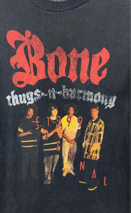 Bone Thugs N Harmony Men Black Graphic T Shirt S image number 4
