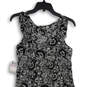 NWT Womens Black White Printed Surplice Neck Sleeveless Maxi Dress Size 6 image number 4