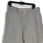 NWT Mens Gray Flat Front Performance Linen Touch Dress Pants Size 34X30 image number 3