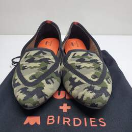 Judy + Birdies The Blackbird Green Camo Size 8 Washable Flats Loafers Flex Comfy alternative image