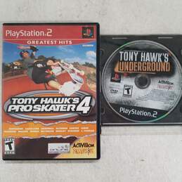 Tony Hawk's Pro Skater 4 & Tony Hawk's Underground PS2 Game Bundle