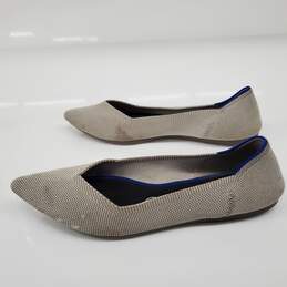 Rothy's Gray Knit Pointed Toe Women's Flats Size 8 alternative image