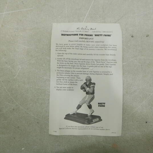 2003 Danbury Mint Brett Favre NFL Green Bay Packers Figurine image number 2
