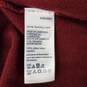 NWT Tommy Hilfiger MN's Maroon Half Zip 100% Cotton Pullover Size M image number 4