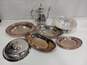 7PC Assorted Stainless Silver-plated Serving Dinning Bundle image number 1
