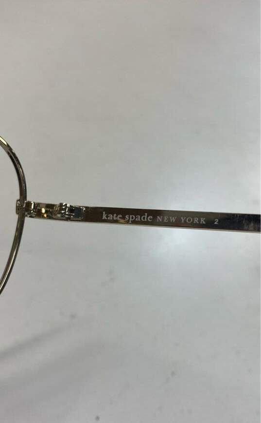 Kate Spade Gold Sunglasses - Size One Size image number 8
