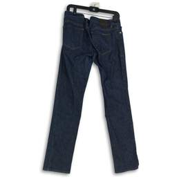 Armani Exchange Womens Blue Denim 5-Pocket Design Straight Leg Jeans Size 10 alternative image