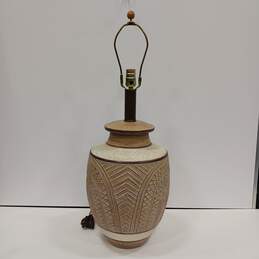 Large Ceramic Cream Colored Lamp