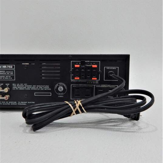 Carver Brand HR-752 Model Sonic Holography Receiver w/ Attached Power Cable image number 10