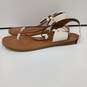 Coach Women's Clarkson White Leather Slingback Thong Sandals Size Sandals Sz 9B image number 4